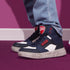 Sneakers alte blu e bianche da bambino con zip Ducati, Brand, SKU k262000403, Immagine 0
